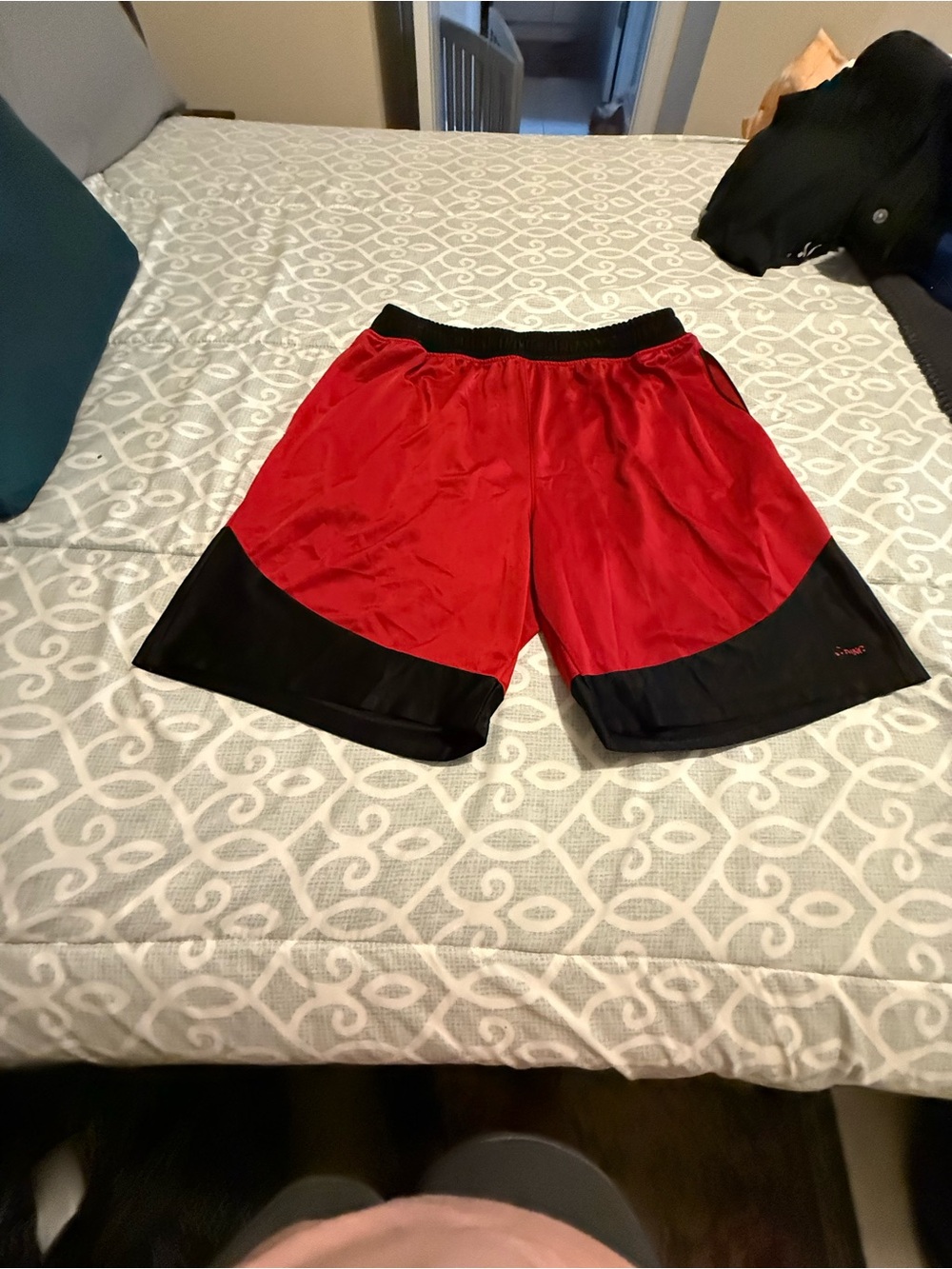 Spalding Red and Black Men’s Athletic Basketball Shorts